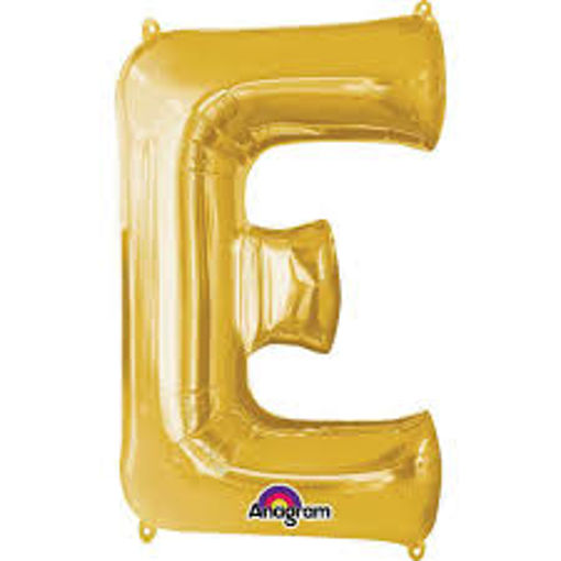 Picture of GOLD LETTER E FOIL BALLOON